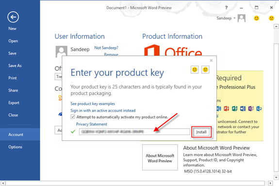 Free Ms Office With Serial Key
